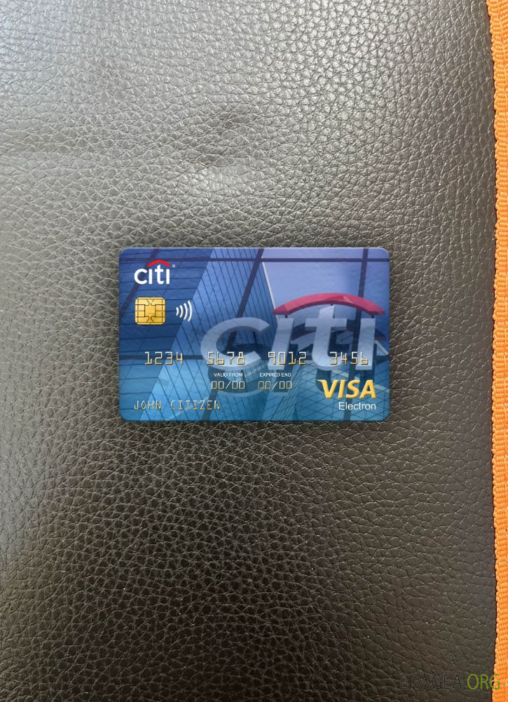 Pérou Citibank visa carte électronique photolook avant